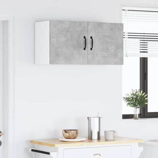 Küchenhängeschrank Beton Grau 80 x 31 x 40 cm Holzwerkstoff