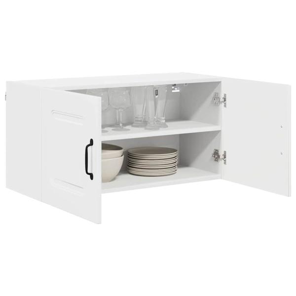 Küchenhängeschrank Hochglanz Weiß 80 x 31 x 40 cm Holzwerkstoff