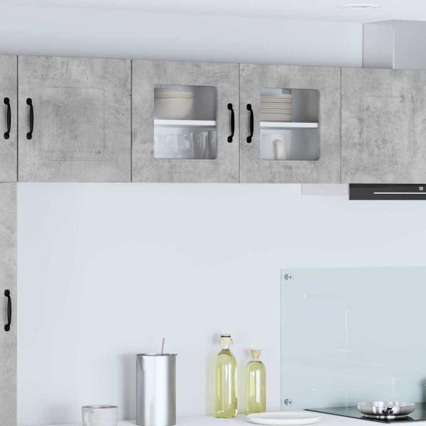 ARDEBO.de - Küchenhängeschrank Beton Grau 80 x 31 x 40 cm Holzwerkstoff