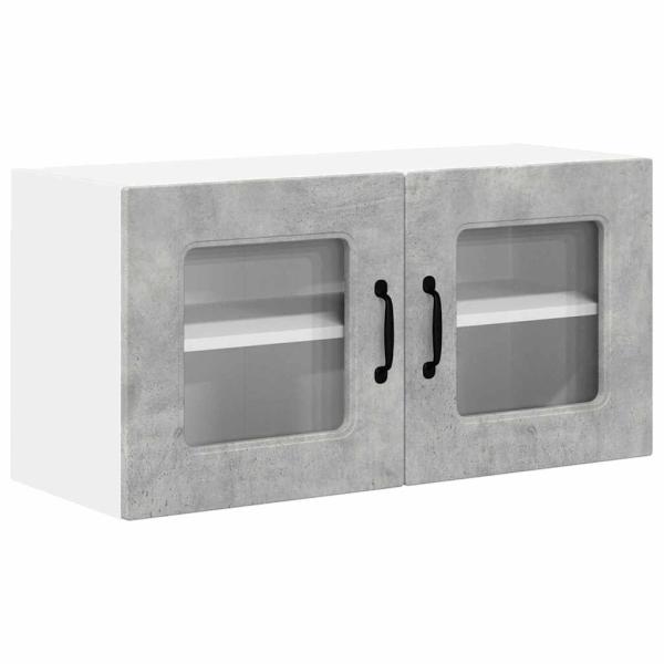 Küchenhängeschrank Beton Grau 80 x 31 x 40 cm Holzwerkstoff
