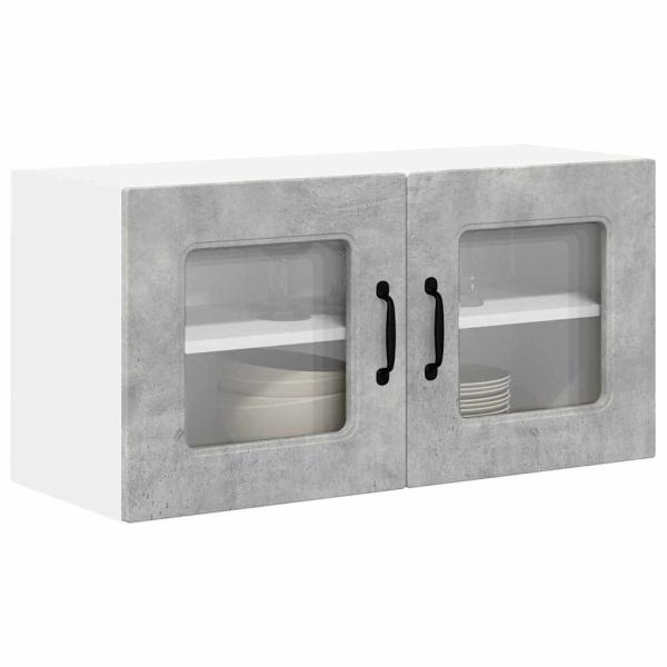 Küchenhängeschrank Beton Grau 80 x 31 x 40 cm Holzwerkstoff
