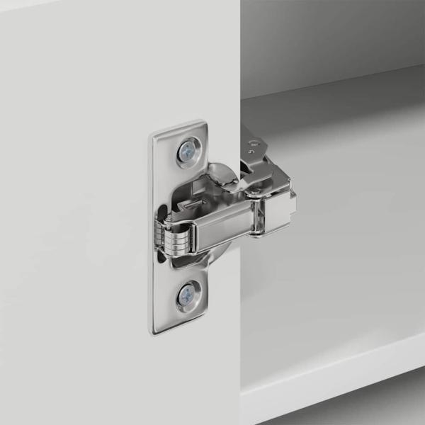 Küchenhängeschrank Hochglanz Weiß 57 x 57 x 40 cm Holzwerkstoff