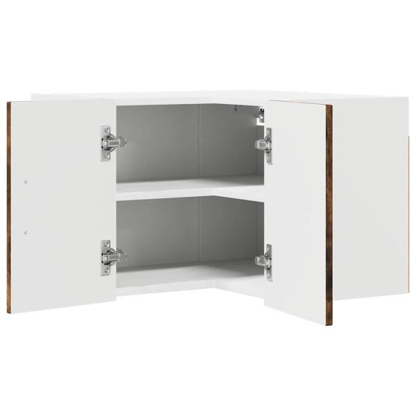Küchenhängeschrank mit Regal Geräucherte Eiche 57 x 57 x 40 cm