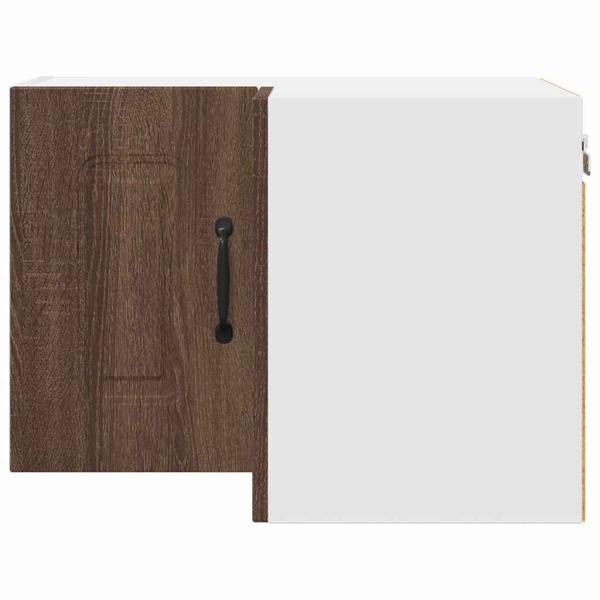 Küchenhängeschrank mit Regal Braun Eichen-Optik 57 x 57 x 40 cm