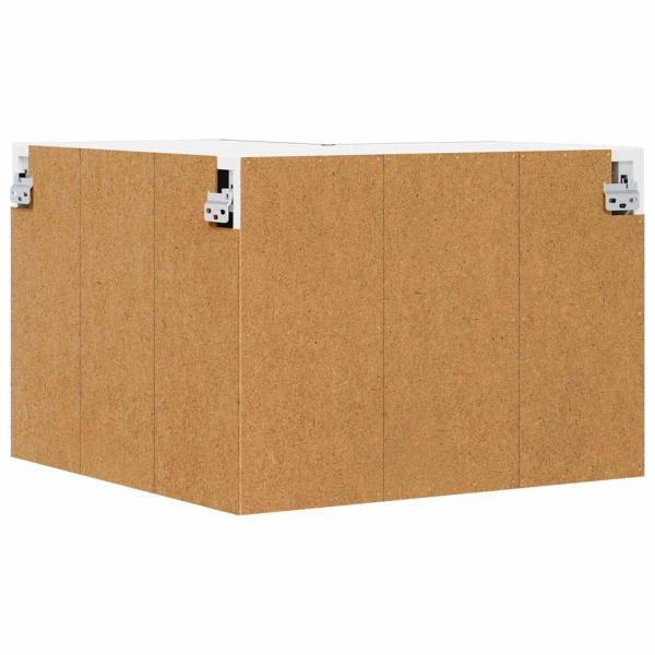 Küchenhängeschrank mit Regal Braun Eichen-Optik 57 x 57 x 40 cm