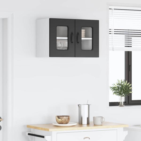 Küchenhängeschrank Schwarz 60 x 31 x 40 cm Holzwerkstoff