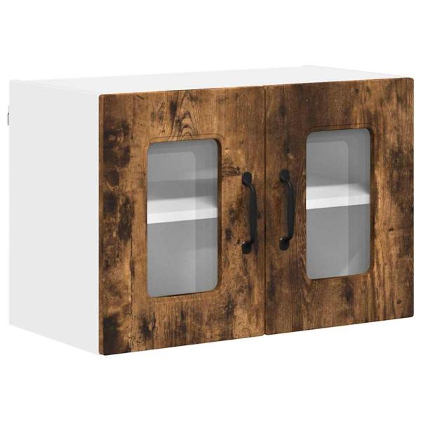 Küchenhängeschrank mit Regal Geräucherte Eiche 60 x 31 x 40 cm