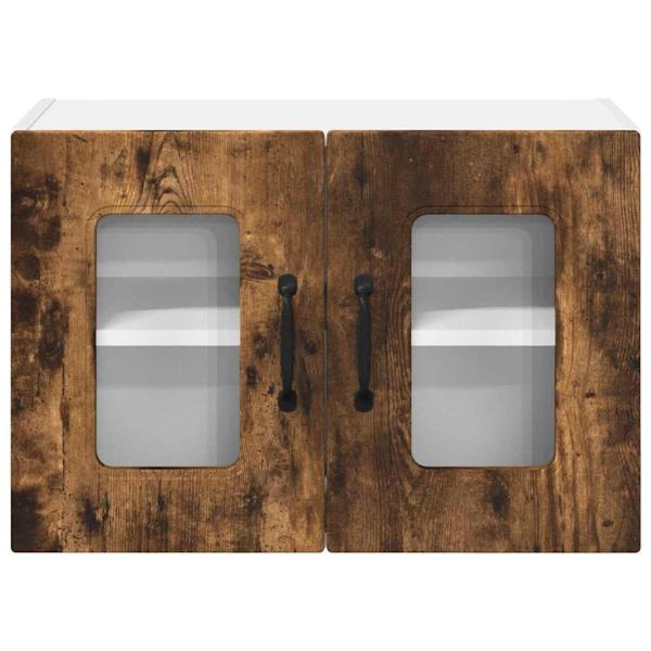 Küchenhängeschrank mit Regal Geräucherte Eiche 60 x 31 x 40 cm