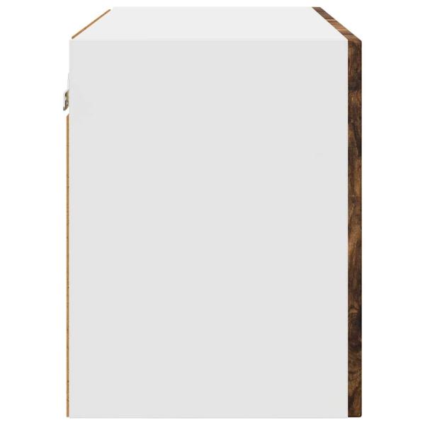 Küchenhängeschrank mit Regal Geräucherte Eiche 60 x 31 x 40 cm