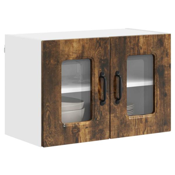 Küchenhängeschrank 2 pcs Geräucherte Eiche 60 x 31 x 40 cm