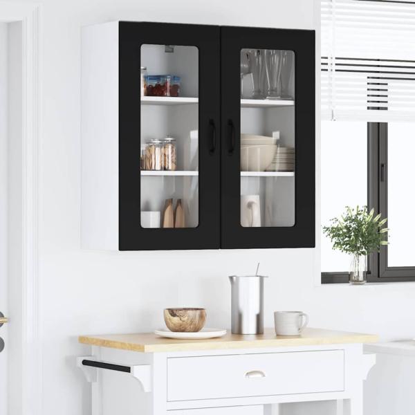 Küchenhängeschrank Schwarz 40 x 31 x 80 cm Holzwerkstoff