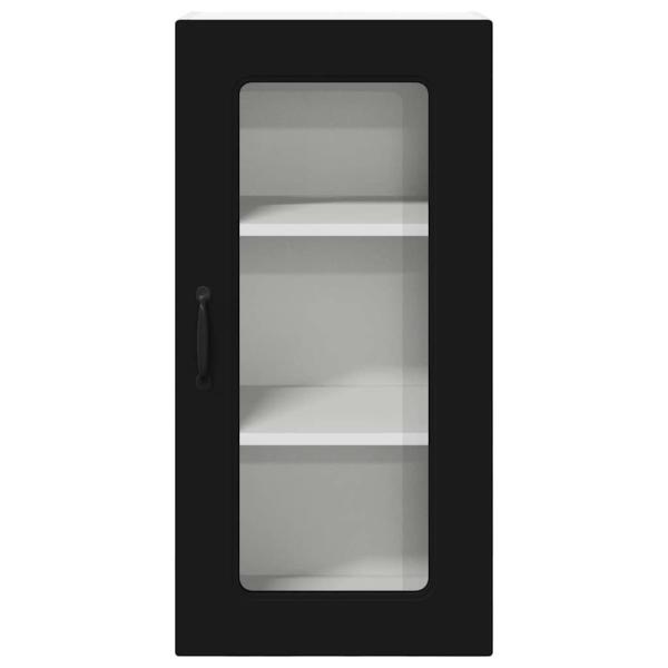 Küchenhängeschrank Schwarz 40 x 31 x 80 cm Holzwerkstoff