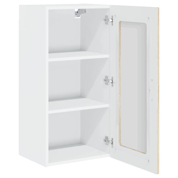 Küchenhängeschrank mit Regal 2 pcs Sonoma-Eiche 40 x 31 x 80 cm