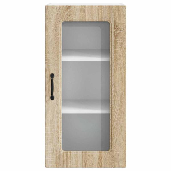 Küchenhängeschrank mit Regal 2 pcs Sonoma-Eiche 40 x 31 x 80 cm