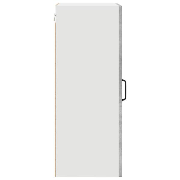 Küchenhängeschrank mit Regal 2 pcs Beton Grau 40 x 31 x 80 cm