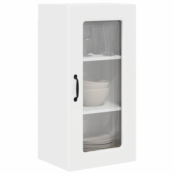 Küchenhängeschrank Hochglanz Weiß 40 x 31 x 80 cm Holzwerkstoff
