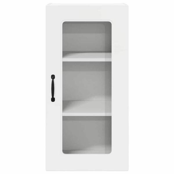 Küchenhängeschrank Hochglanz Weiß 40 x 31 x 80 cm Holzwerkstoff