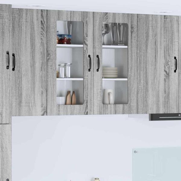 ARDEBO.de - Küchenhängeschrank Graues Sonoma 40 x 31 x 80 cm Holzwerkstoff