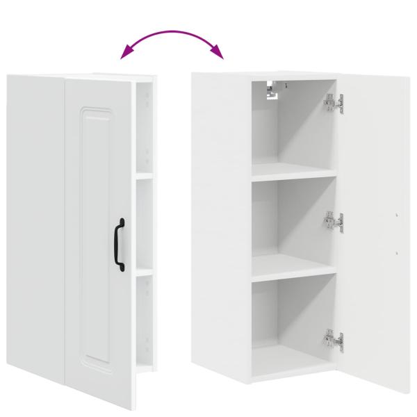 Küchenhängeschrank mit Regal Weiß 30 x 31 x 80 cm Holzwerkstoff