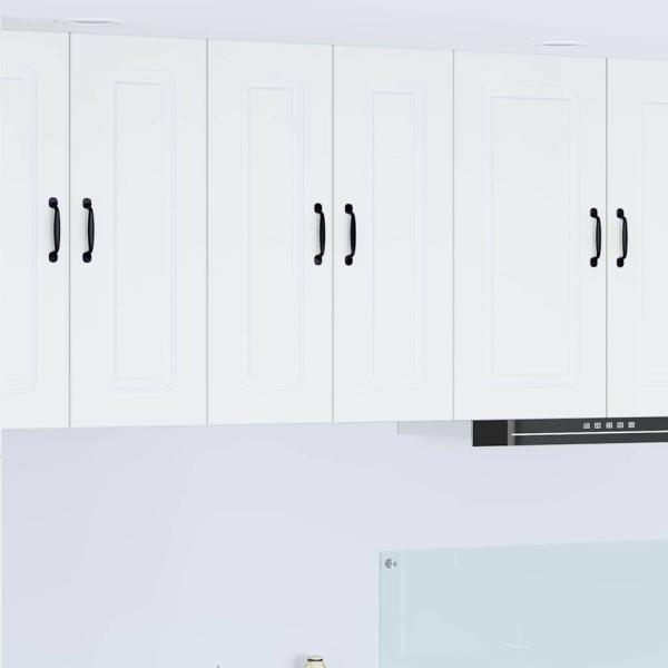 ARDEBO.de - Küchenhängeschrank 2 pcs Weiß 30 x 31 x 80 cm Holzwerkstoff