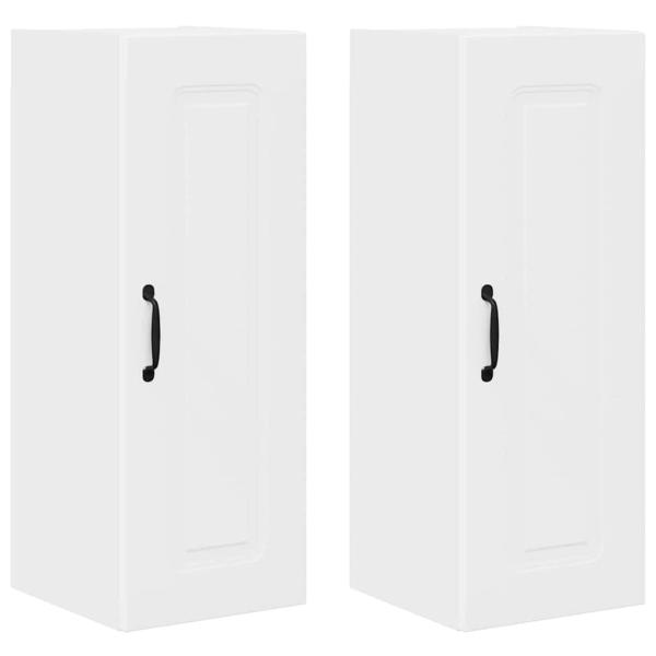 Küchenhängeschrank 2 pcs Weiß 30 x 31 x 80 cm Holzwerkstoff