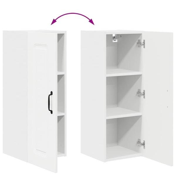 Küchenhängeschrank 2 pcs Weiß 30 x 31 x 80 cm Holzwerkstoff