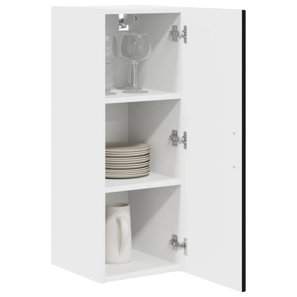 Küchenhängeschrank Schwarz 30 x 31 x 80 cm Holzwerkstoff