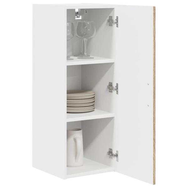 Küchenhängeschrank mit Regal 2 pcs Sonoma-Eiche 30 x 31 x 80 cm
