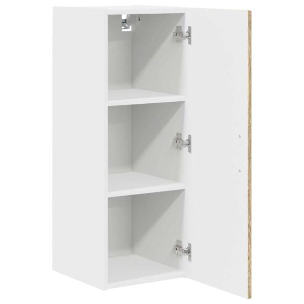 Küchenhängeschrank mit Regal 2 pcs Sonoma-Eiche 30 x 31 x 80 cm
