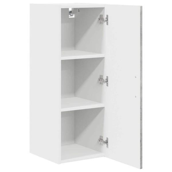 ARDEBO.de - Küchenhängeschrank mit Regal 2 pcs Beton Grau 30 x 31 x 80 cm