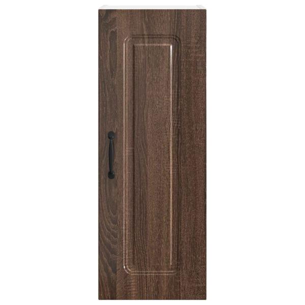 Küchenhängeschrank mit Regal Braun Eichen-Optik 30 x 31 x 80 cm
