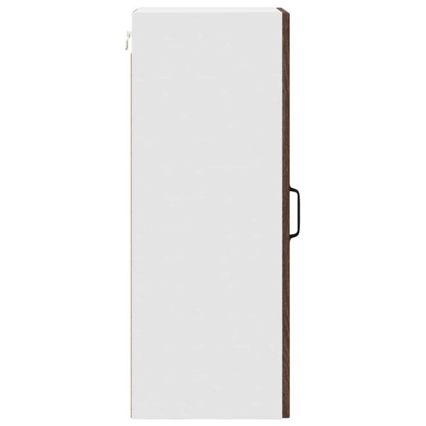 Küchenhängeschrank mit Regal Braun Eichen-Optik 30 x 31 x 80 cm