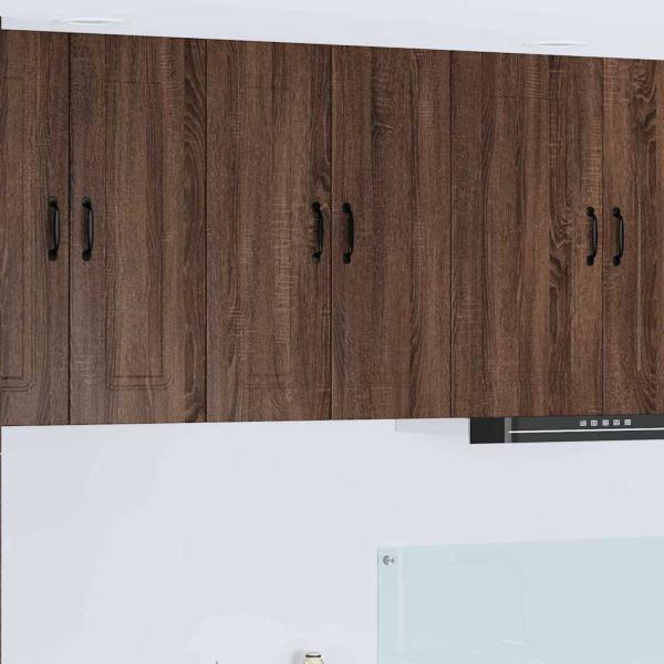 ARDEBO.de - Küchenhängeschrank 2 pcs Braun Eichen-Optik 30 x 31 x 80 cm
