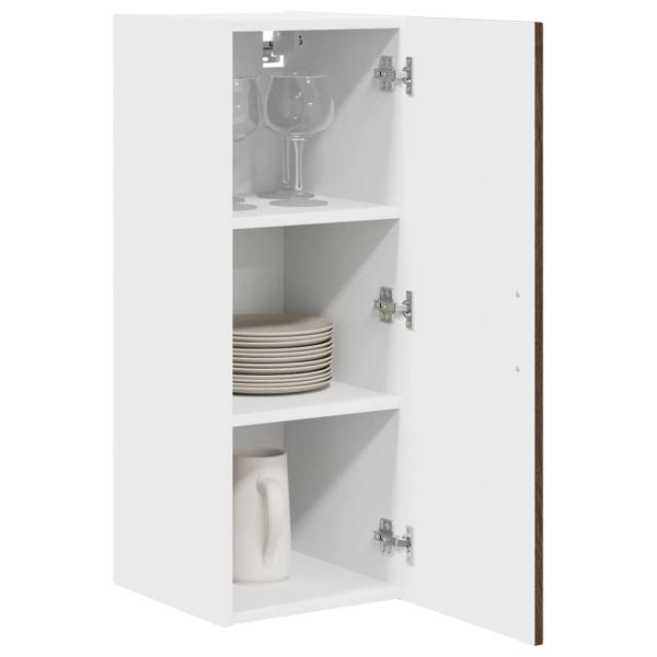 Küchenhängeschrank 2 pcs Braun Eichen-Optik 30 x 31 x 80 cm