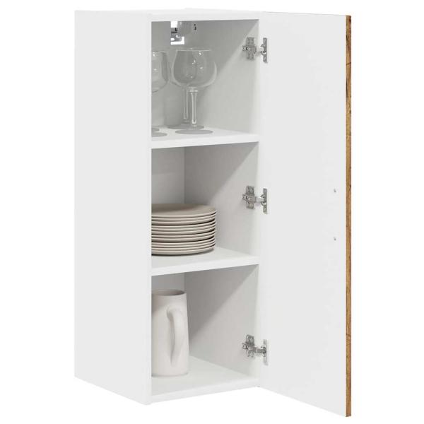 Küchenhängeschrank 2 pcs Altholz 30 x 31 x 80 cm Holzwerkstoff