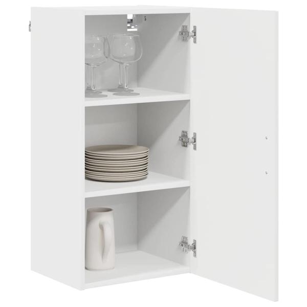 Küchenhängeschrank Hochglanz Weiß 40 x 31 x 80 cm Holzwerkstoff