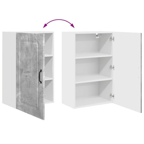 Küchenhängeschrank Beton Grau 50 x 31 x 80 cm Holzwerkstoff