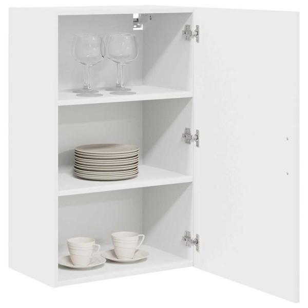 ARDEBO.de - Küchenhängeschrank Hochglanz Weiß 50 x 31 x 80 cm Holzwerkstoff