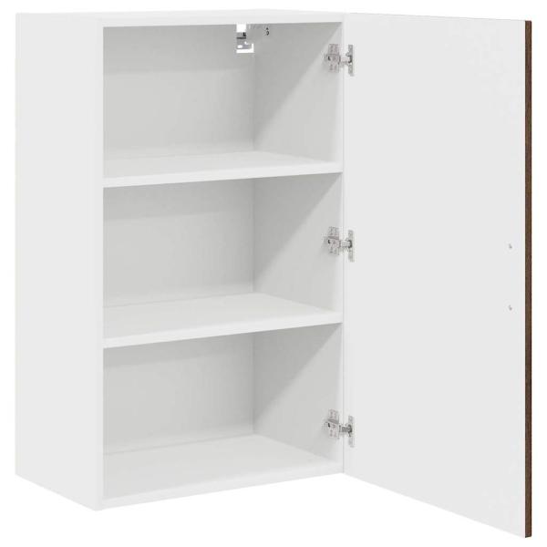 Küchenhängeschrank mit Regal Braun Eichen-Optik 50 x 31 x 80 cm