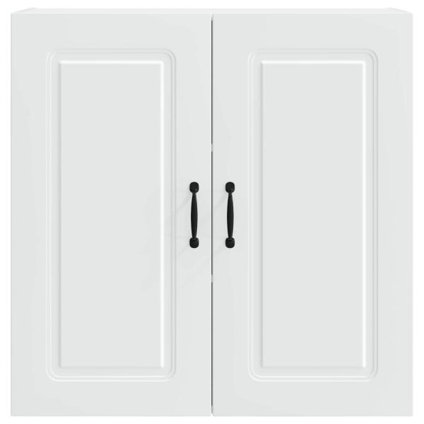 ARDEBO.de - Küchenhängeschrank mit Regal Weiß 80 x 31 x 80 cm Holzwerkstoff