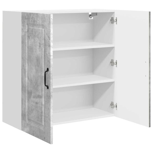 ARDEBO.de - Küchenhängeschrank Beton Grau 80 x 31 x 80 cm Holzwerkstoff