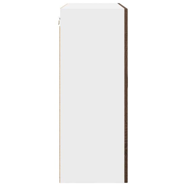 Küchenhängeschrank mit Regal Braun Eichen-Optik 80 x 31 x 80 cm