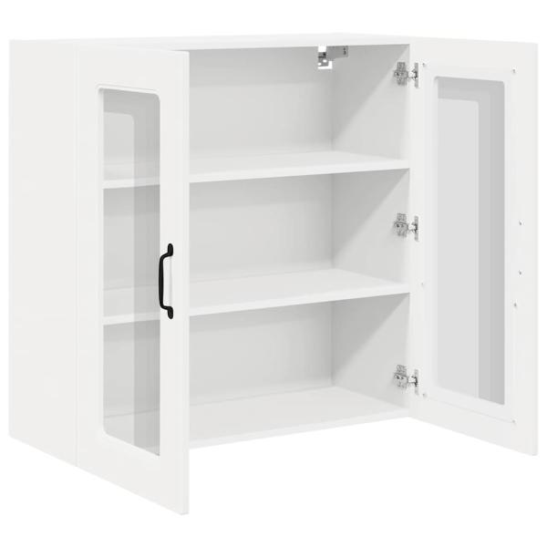 Küchenhängeschrank mit Regal Weiß 80 x 31 x 80 cm Holzwerkstoff