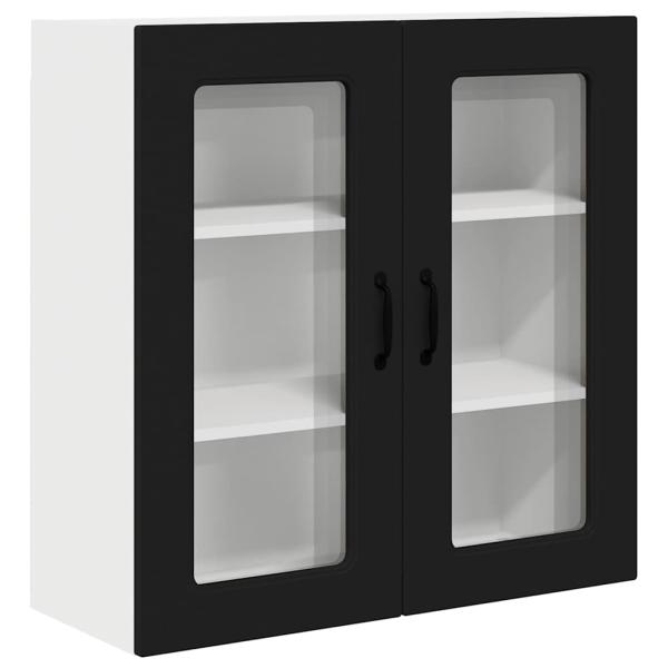 Küchenhängeschrank Schwarz 80 x 31 x 80 cm Holzwerkstoff
