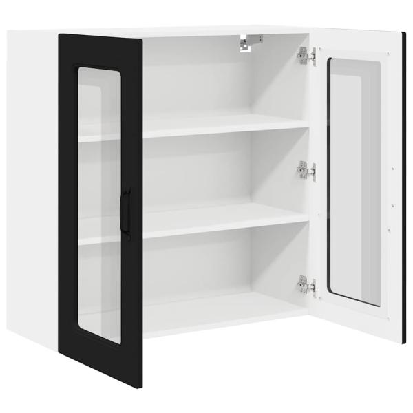 Küchenhängeschrank Schwarz 80 x 31 x 80 cm Holzwerkstoff