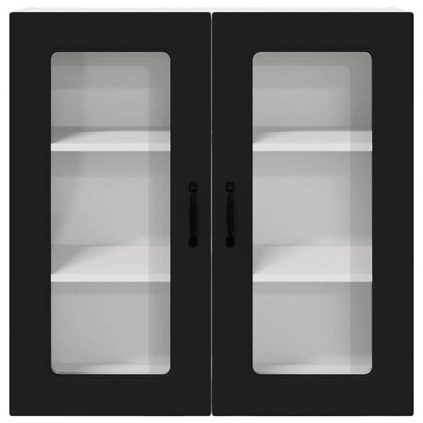 Küchenhängeschrank Schwarz 80 x 31 x 80 cm Holzwerkstoff