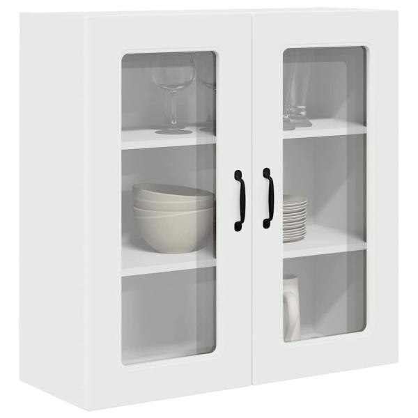 Küchenhängeschrank Hochglanz Weiß 80 x 31 x 80 cm Holzwerkstoff