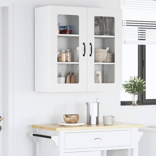 Küchenhängeschrank Hochglanz Weiß 80 x 31 x 80 cm Holzwerkstoff
