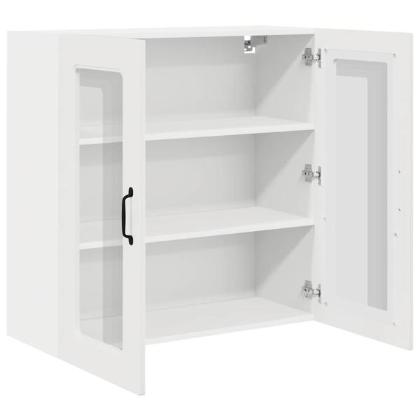 Küchenhängeschrank Hochglanz Weiß 80 x 31 x 80 cm Holzwerkstoff