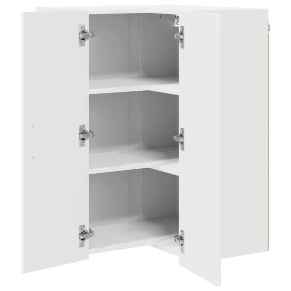 Küchenhängeschrank mit Regal Weiß 57 x 57 x 80 cm Holzwerkstoff